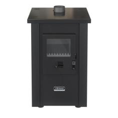 Calefator a lenha venax vulcano dupla combustao preto