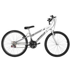 Bicicleta Aro 26 Rebaixada Bicolor Aço Carbono Ultra Bikes, Cinza fosc