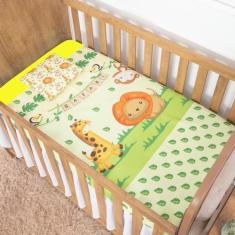 Jogo de Lençol 3 Peças Menino e Menina para Bebê - Miguel Baby, Safari