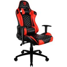 Cadeira Gamer ThunderX3 TGC12, Preto e Vermelho, Reclinável, com Almof
