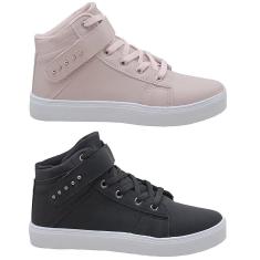 Tênis Feminino Esportivo Confortável FXB Cano Alto Kit 2-Feminino