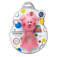 Pais & Filhos Chocalho E Mordedor Animais Sort. Rosa