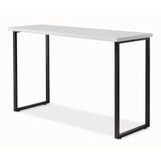 Mesa De Estudo Home Office 120Cm Branco Com Preto