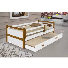 Beliche Bianca Design Infantil Solteiro Branco/amêndoa Branco