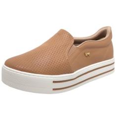 Tênis Feminino Slip On Casual Microfuros Via Marte