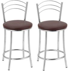 Kit 2 Banquetas Cromadas BC26-C A109 - TRE PARONI