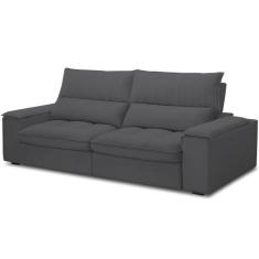 Sofá Retrátil Reclinável Para Sala de Estar Living 250cm Nápoles F04 B