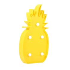 Luminária Abajur Abacaxi Com Led Mesa E Parede Decoração