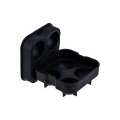 Forma de Gelo 04 Esferas 45mm em Silicone com Tampa Preto - WECK