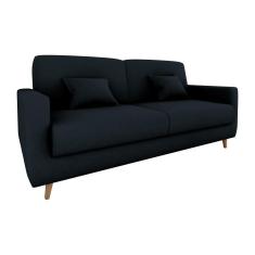 Sofá Cama Emília 2 Lugares 190cm Preto Matrix
