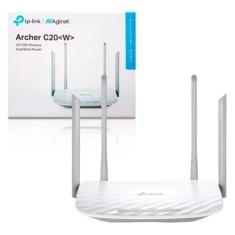 Roteador Wireless Dual Band 867Mbps Archer C20-W AC1200 TP LINK