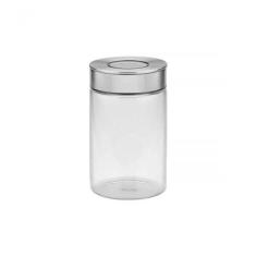 Pote De Vidro Tramontina Purezza Com Tampa De Aço Inox 10cm 1 Litros