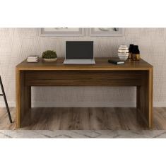 Mesa de Escritório Secretária ME4109 Nogal - Tecno Mobili