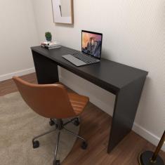 Mesa de Escritório Natus 40mm 160 Bramov Móveis Preto
