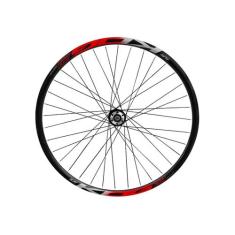 Roda Aro 29 Dianteira KOG Cubo Rosca Freio a Disco, Preto, Vermelho