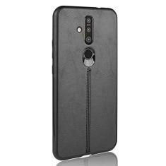 Capa para celular Nokia X71 Proteção robusta 360° Capa de couro liso para Nokia X71