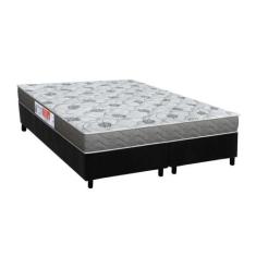 Cama Box Queen: Colchão Espuma D45 Orthoflex Comfortpedic + Base CRC S