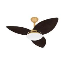 Ventilador Teto Dourado Winds Turbo 3 Pás Palha Ventax 220V, 220V