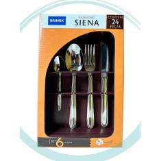 Faqueiro Brinox Siena 24 Peças Aço Inoxidável, Inox, 24 peças