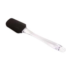 Espátula De Silicone Cabo Acrílico 25Cm Preta - Hauskraft