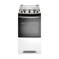 Fogão 4 bocas Electrolux Efficient Branco Mesa Inox, PerfectCook e VaporBake® (FE4IW) Bivolt