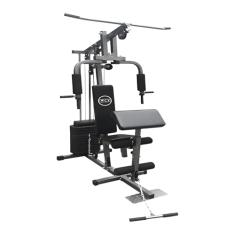 Estação Musculação 80Kg Multifuncional WCT Fitness Voador Barra Pulley Banco Scott Cadeira Extensora Academia Residencial Aparelho Ginástica Completo Treino Peito Perna Costa