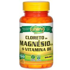 Kit 2 Cloreto De Magnésio p. A. 800Mg Unilife 120 Cápsulas