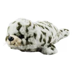 Foca Cinza Manchas Pretas 30cm - Pelúcia