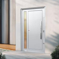 Porta Pivotante Lambril Visione com Puxador Lado Direito Elite 240x130 Branco