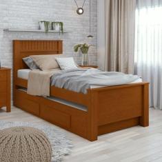 Bicama Solteiro 2 Gavetas Mdf Athenas - Móveis Lopas