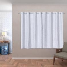 Cortina Blackout Pvc Com Tecido Voil 2,80 M X 1,60 M Branco