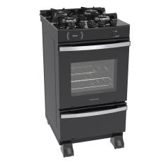 Fogao a Gas 4 Bocas Venax Maxi Vitreo Preto