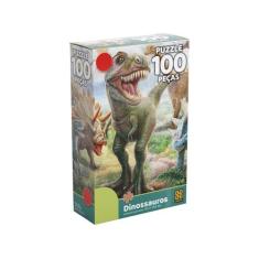 Quebra Cabeça 100 Peças Dinossauros 02660 - Grow