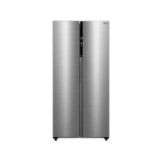 Geladeira Midea Side By Side 442L Inverter Conectada Inox MDRS5, Prata