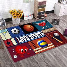 jia cool, Tapete de desenho animado, tapete de princesa e castelo para decoração de sala de estar, tapete antiderrapante para jogos para quarto de crianças, tapete de berçário (50 x 80 cm)