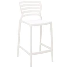 Banqueta Alta Branca Sofia Tramontina
