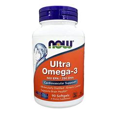 Ultra Ômega-3 500 EPA/250 DHA 90 Cápsulas - Now Foods