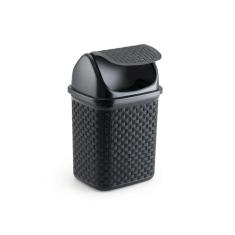 Lixeira De Pia Preto Basculante Rattan 4,5L Nitron