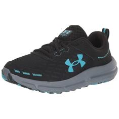 Under Armour Charged Assert 10 masculino, (003) Preto/Preto/Azul Surf, 42