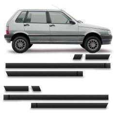 Kit friso 8 peças lateral uno 2005 até 2010 4 portas