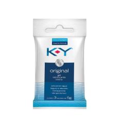 K-Y Gel Lubrificante Sachê 3 Unidades de 5g cada