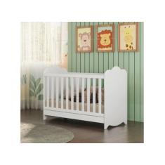 Berço Provençal Americano Moveis Peroba Clara MDF mini cama, Branco
