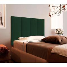 Cabeceira estofada suspenso para quarto cama de solteiro - cama box - 