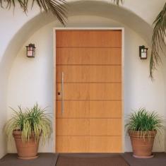 Porta Pivotante Belíssima Imbuia 2 Padrão Batente 14 Puxador Tubo 60cm 102 X 210 Direito Natural