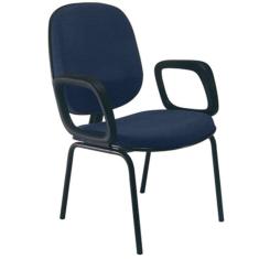 Cadeira com Braços Diretor para Escritório Linha Uno Azul