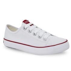 Tênis Coca-Cola Branco Vermelho CC2349 Stream Canvas