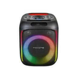 Caixa de som Bluetooth sem fio Portátil RGB 80W Potente - Tomate