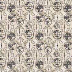 Papel De Parede Bussolo Globo Terrestre Autocolante Lavável - LRP