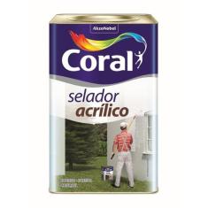 Selador acrilico branco 18l coral 2616