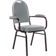 Cadeira com braços para Auditórios Linha Hotel Cinza